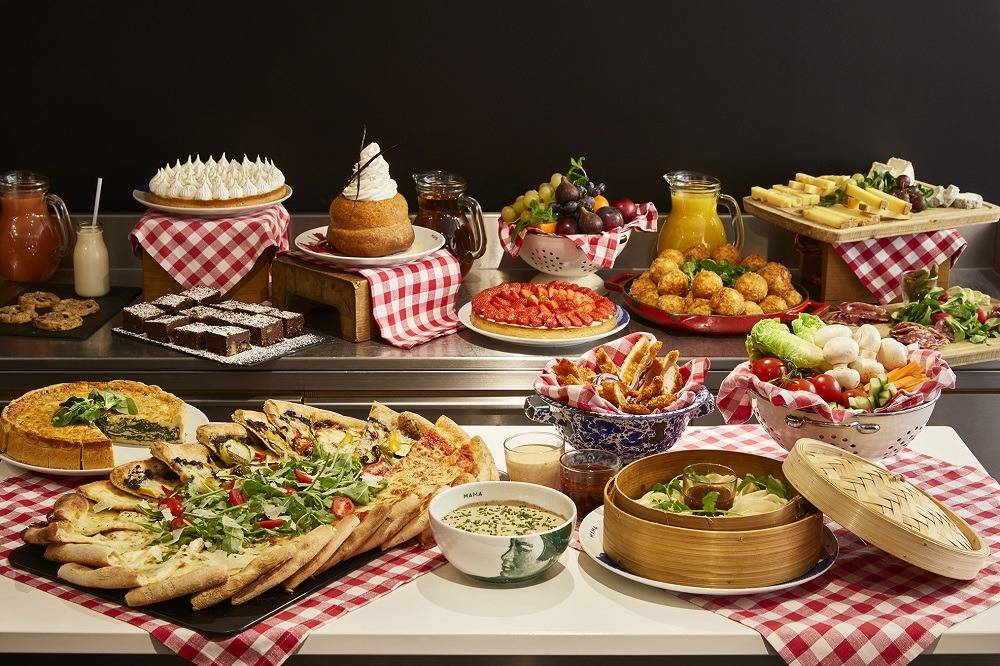 Il buffet del Mama Shelter Roma/Mama Shelter Roma